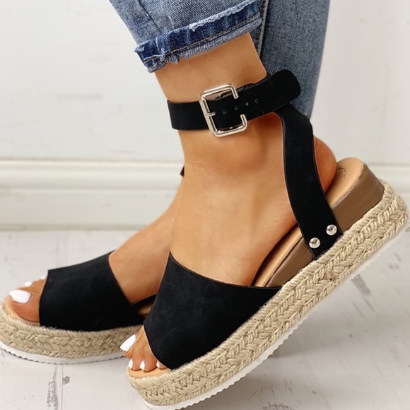 Haute Ellie Shoes - 3/$20 BLOWOUT MIRIAH- Ankle Buckle Flatforms
